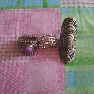 Rings earrings necklace